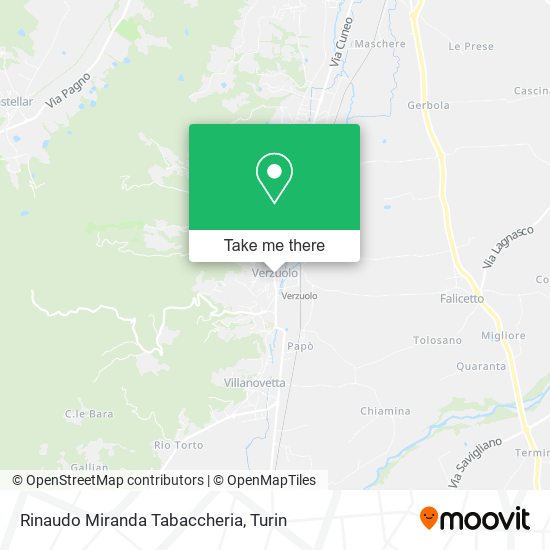 Rinaudo Miranda Tabaccheria map