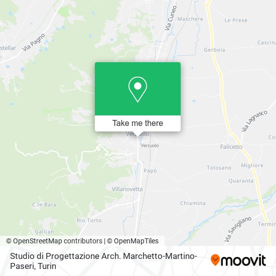 Studio di Progettazione Arch. Marchetto-Martino-Paseri map