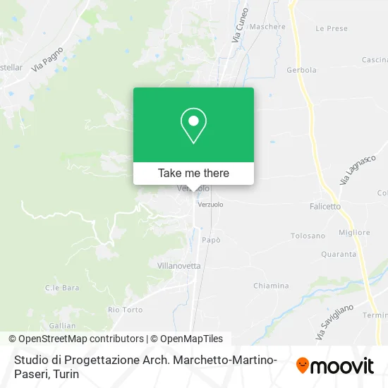 Studio di Progettazione Arch. Marchetto-Martino-Paseri map