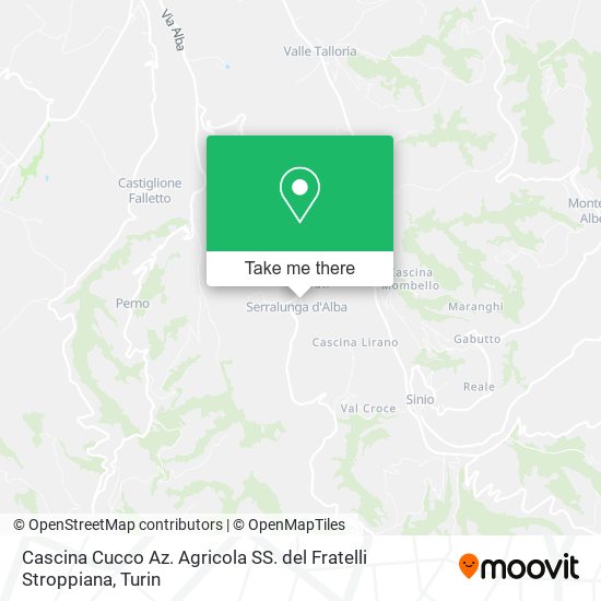 Cascina Cucco Az. Agricola SS. del Fratelli Stroppiana map
