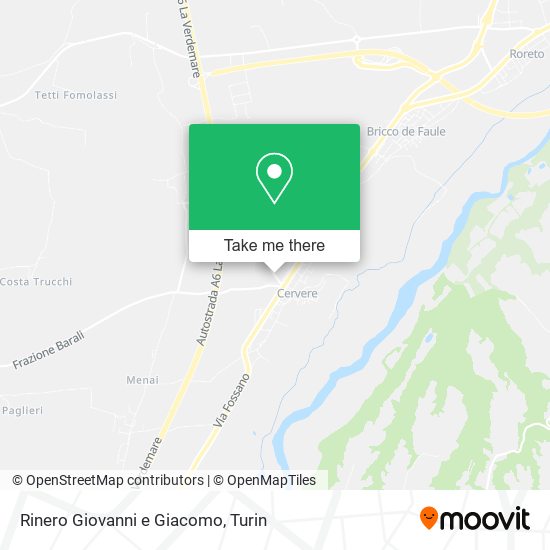 Rinero Giovanni e Giacomo map