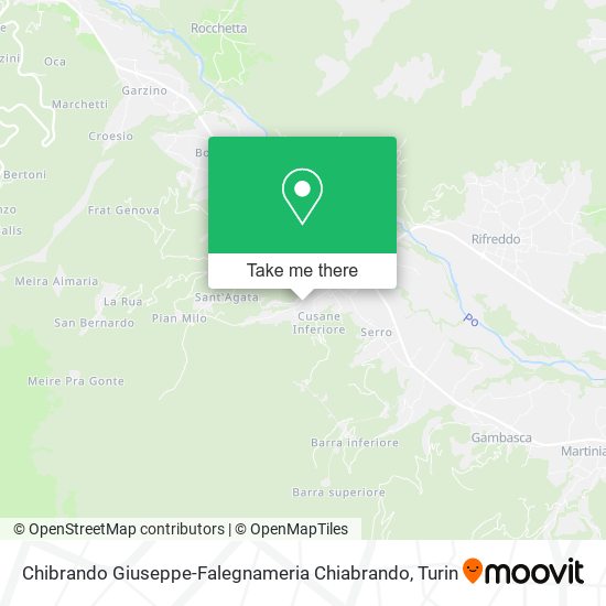 Chibrando Giuseppe-Falegnameria Chiabrando map