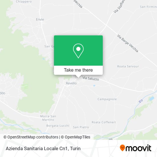 Azienda Sanitaria Locale Cn1 map