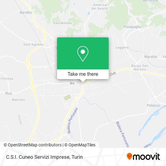 C.S.I. Cuneo Servizi Imprese map