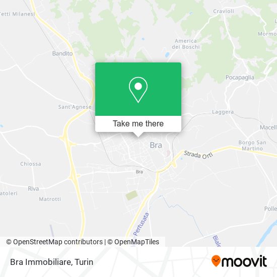 Bra Immobiliare map