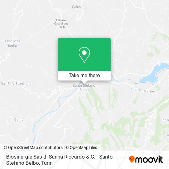Biosinergie Sas di Sanna Riccardo & C. - Santo Stefano Belbo map