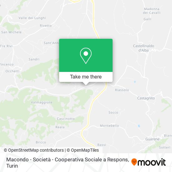 Macondo - Società - Cooperativa Sociale a Respons map