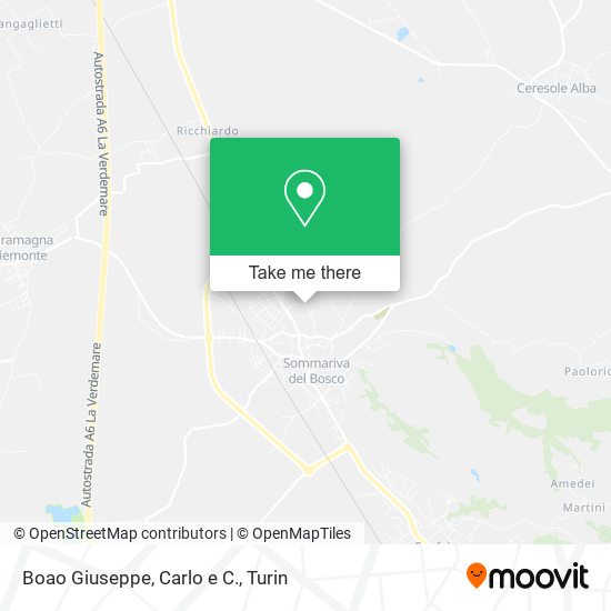 Boao Giuseppe, Carlo e C. map