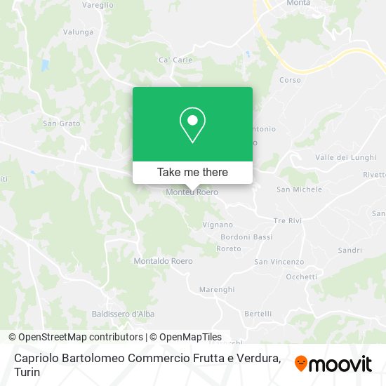 Capriolo Bartolomeo Commercio Frutta e Verdura map