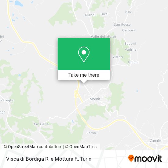 Visca di Bordiga R. e Mottura F. map