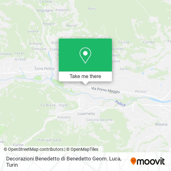 Decorazioni Benedetto di Benedetto Geom. Luca map
