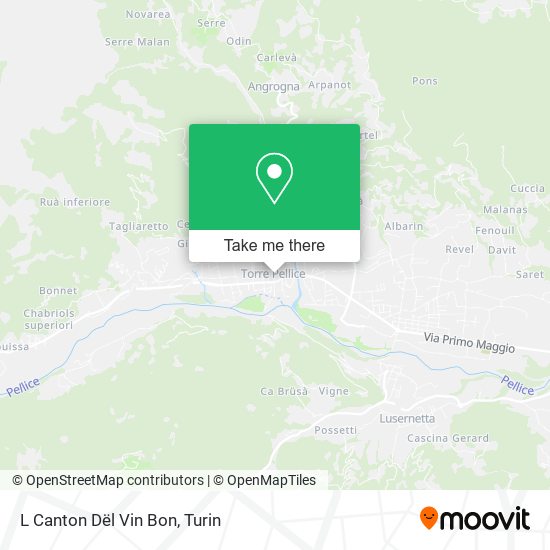 L Canton Dël Vin Bon map