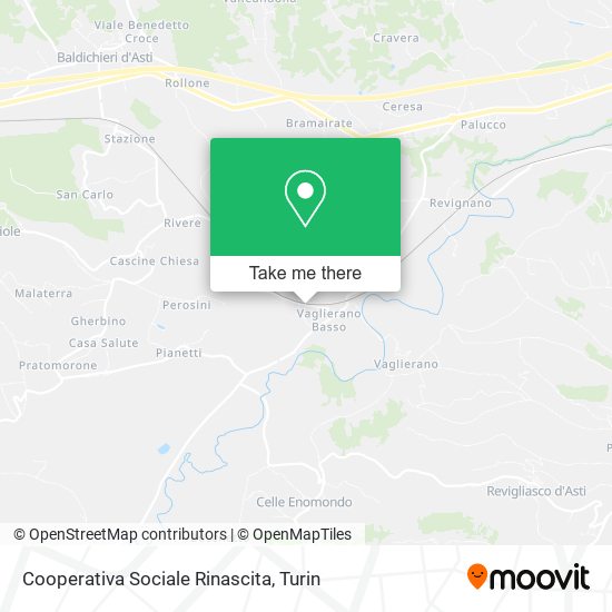 Cooperativa Sociale Rinascita map
