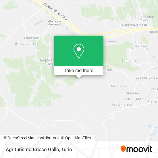 Agriturismo Bricco Gallo map