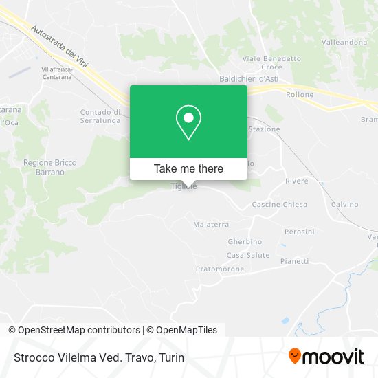 Strocco Vilelma Ved. Travo map