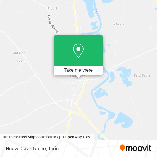 Nuove Cave Torino map