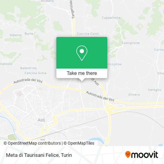 Meta di Taurisani Felice map