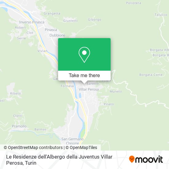Le Residenze dell'Albergo della Juventus Villar Perosa map
