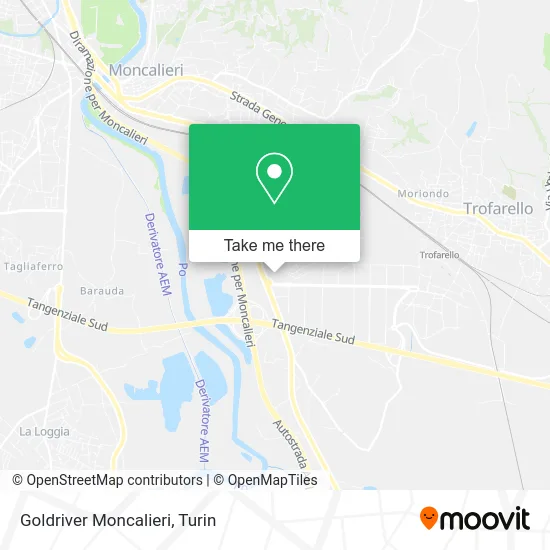 Goldriver Moncalieri map