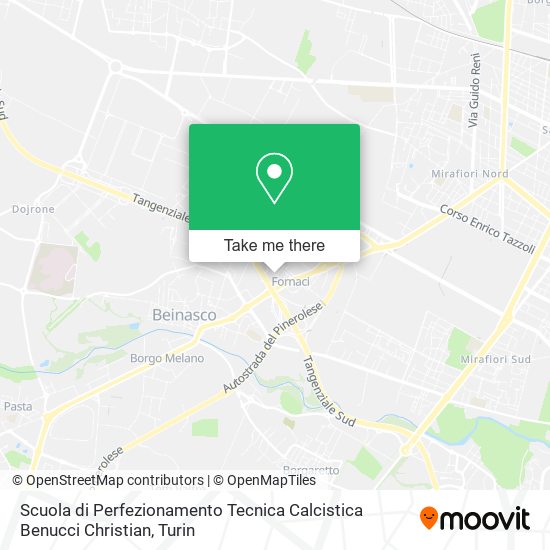 Scuola di Perfezionamento Tecnica Calcistica Benucci Christian map