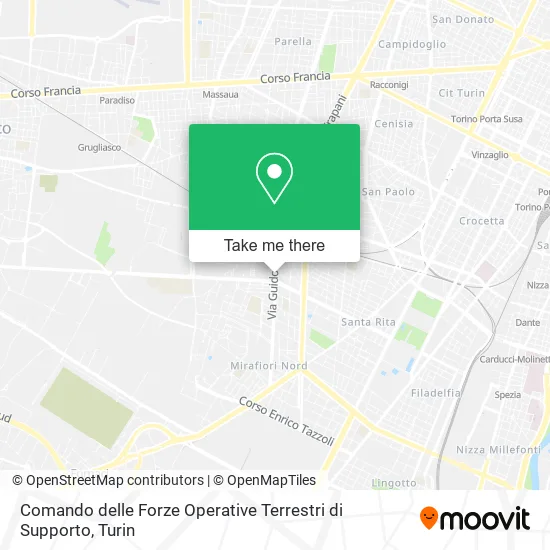 Comando delle Forze Operative Terrestri di Supporto map