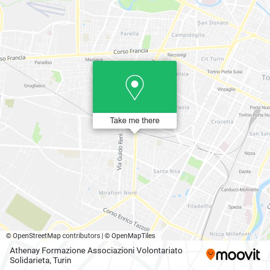 Athenay Formazione Associazioni Volontariato Solidarieta map
