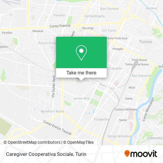 Caregiver Cooperativa Sociale map
