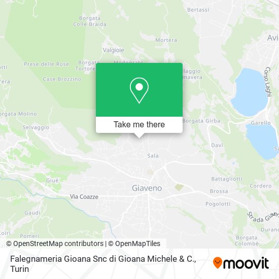 Falegnameria Gioana Snc di Gioana Michele & C. map