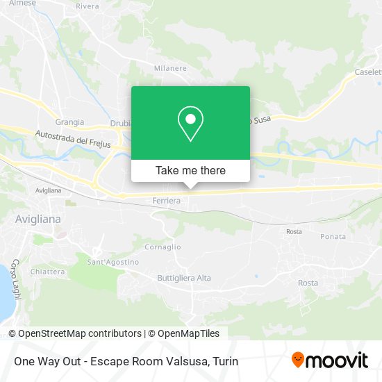 One Way Out - Escape Room Valsusa map