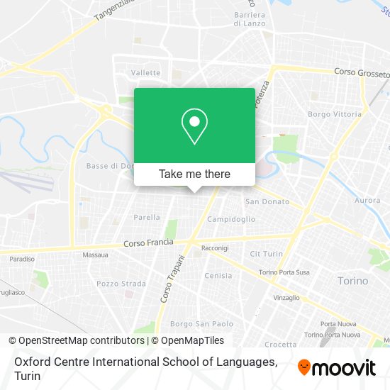 Oxford Centre International School of Languages map
