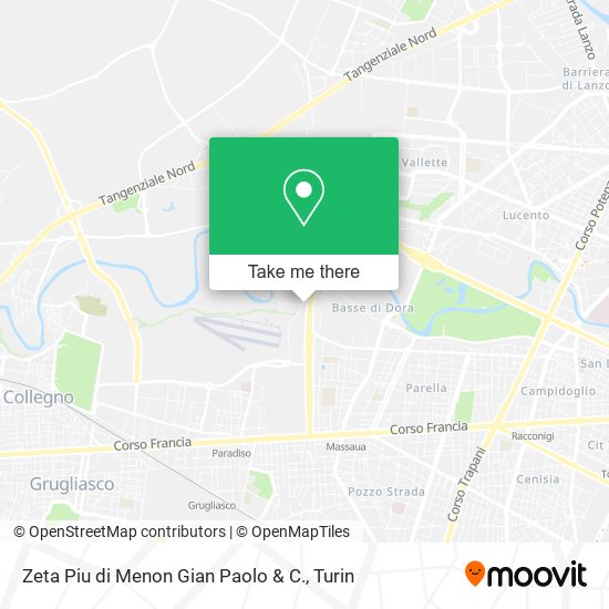Zeta Piu di Menon Gian Paolo & C. map