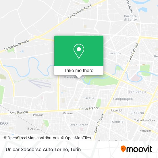 Unicar Soccorso Auto Torino map