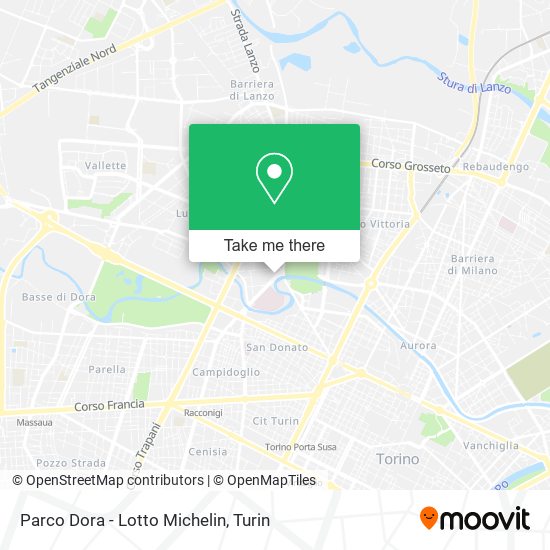 Parco Dora - Lotto Michelin map