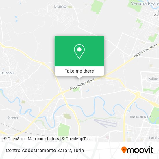 Centro Addestramento Zara 2 map