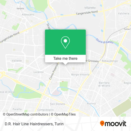 D.R. Hair Line Hairdressers map