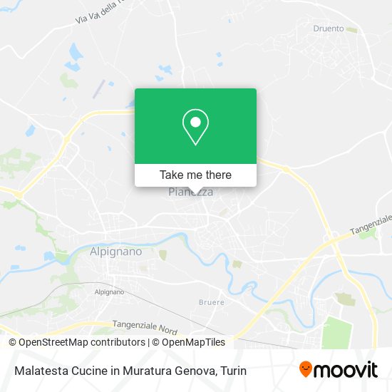 Malatesta Cucine in Muratura Genova map