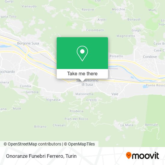Onoranze Funebri Ferrero map