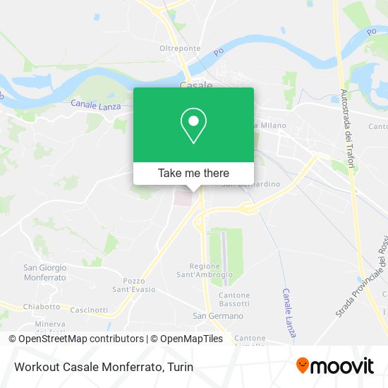 Workout Casale Monferrato map