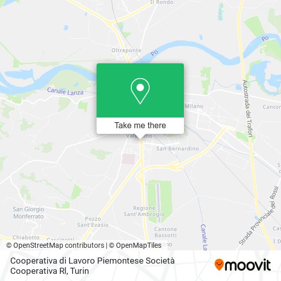 Cooperativa di Lavoro Piemontese Società Cooperativa Rl map