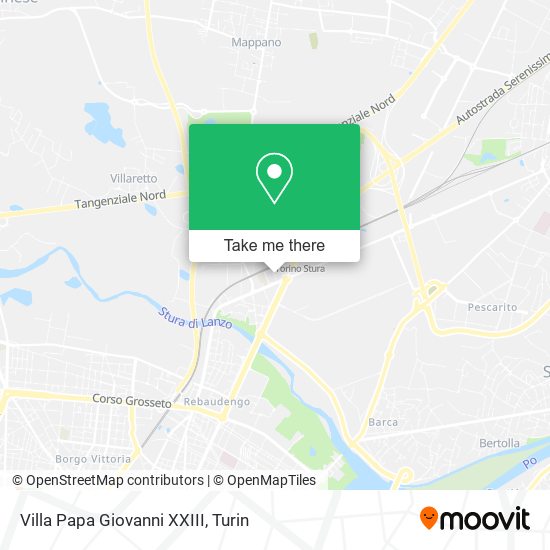 Villa Papa Giovanni XXIII map
