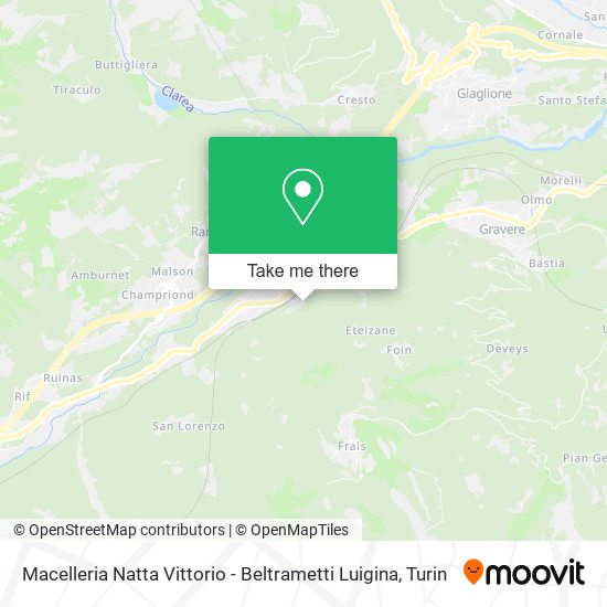 Macelleria Natta Vittorio - Beltrametti Luigina map