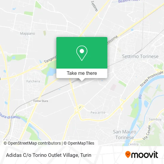 Adidas C / o Torino Outlet Village map