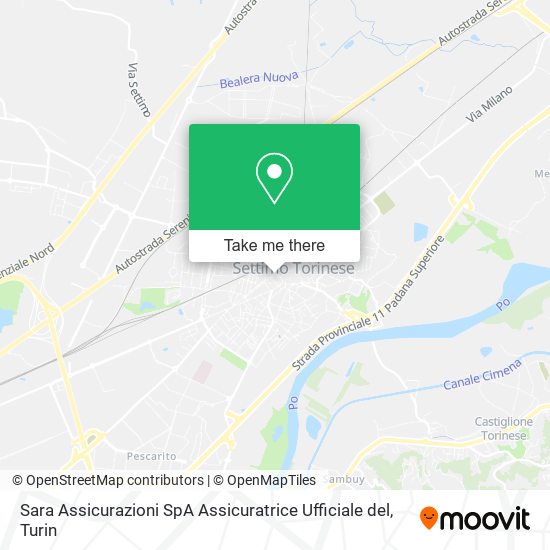 Sara Assicurazioni SpA Assicuratrice Ufficiale del map