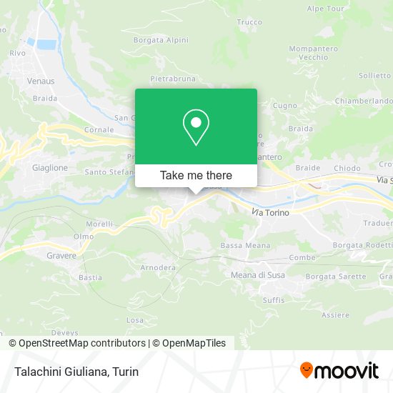 Talachini Giuliana map