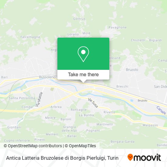 Antica Latteria Bruzolese di Borgis Pierluigi map