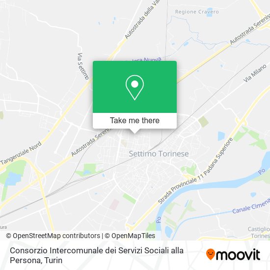 Consorzio Intercomunale dei Servizi Sociali alla Persona map