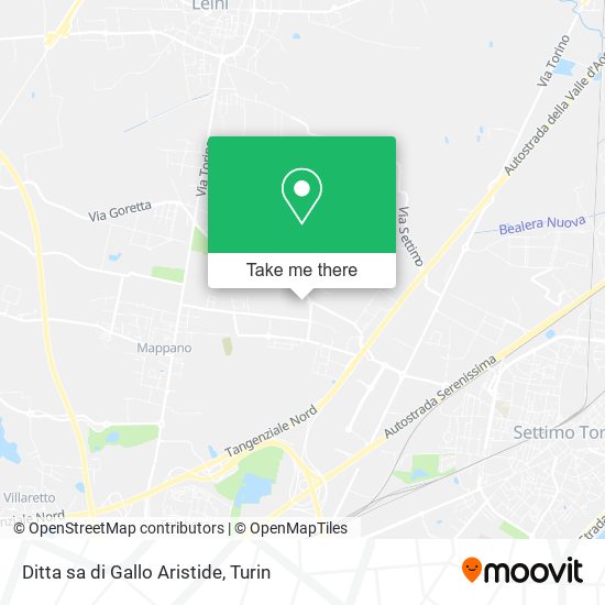 Ditta sa di Gallo Aristide map