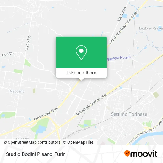 Studio Bodini Pisano map