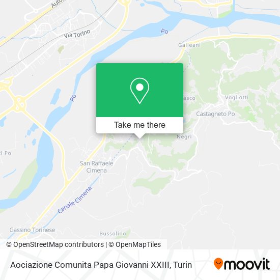 Aociazione Comunita Papa Giovanni XXIII map