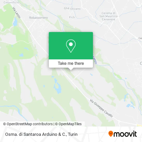 Osma. di Santaroa Arduino & C. map